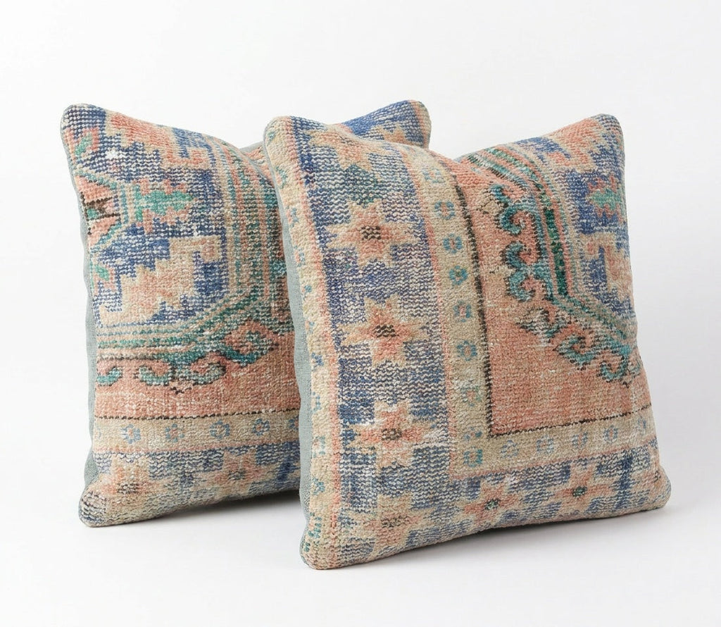 Halı Kırlent Kılıfı 2'li Set 60 x 60 cm