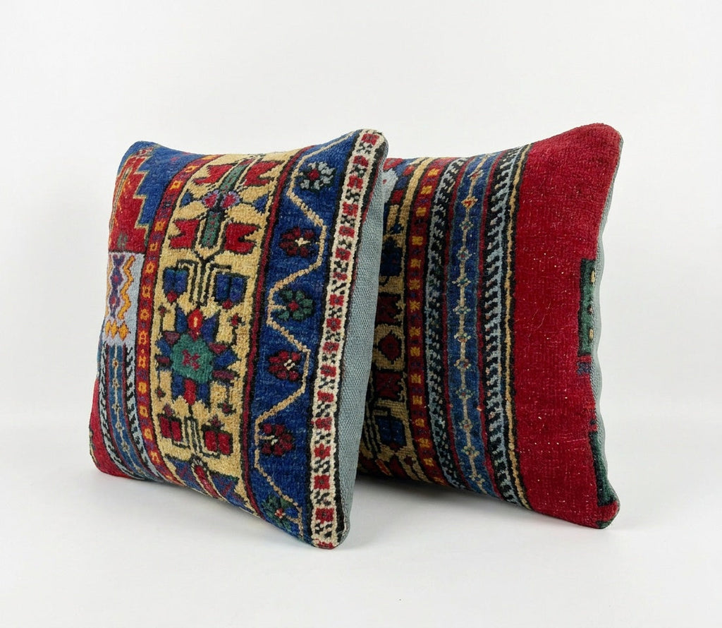 Halı Kırlent Kılıfı 2'li Set 40 x 40 cm