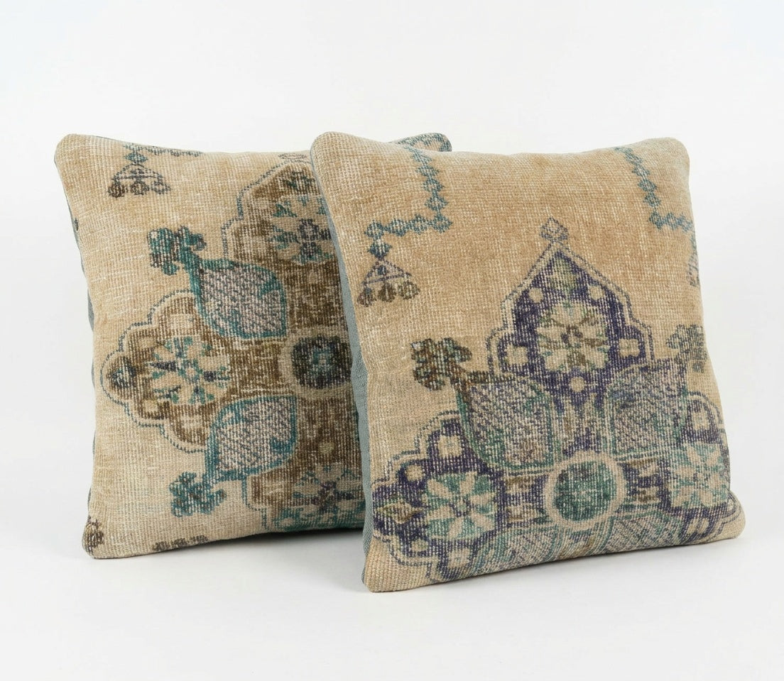 Halı Kırlent Kılıfı 2'li Set 50 x 50 cm