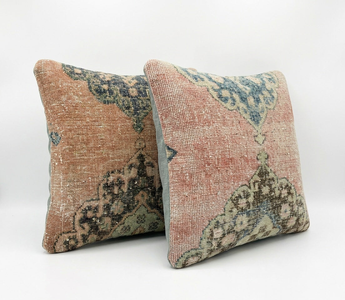 Halı Kırlent Kılıfı 2'li Set 50 x 50 cm