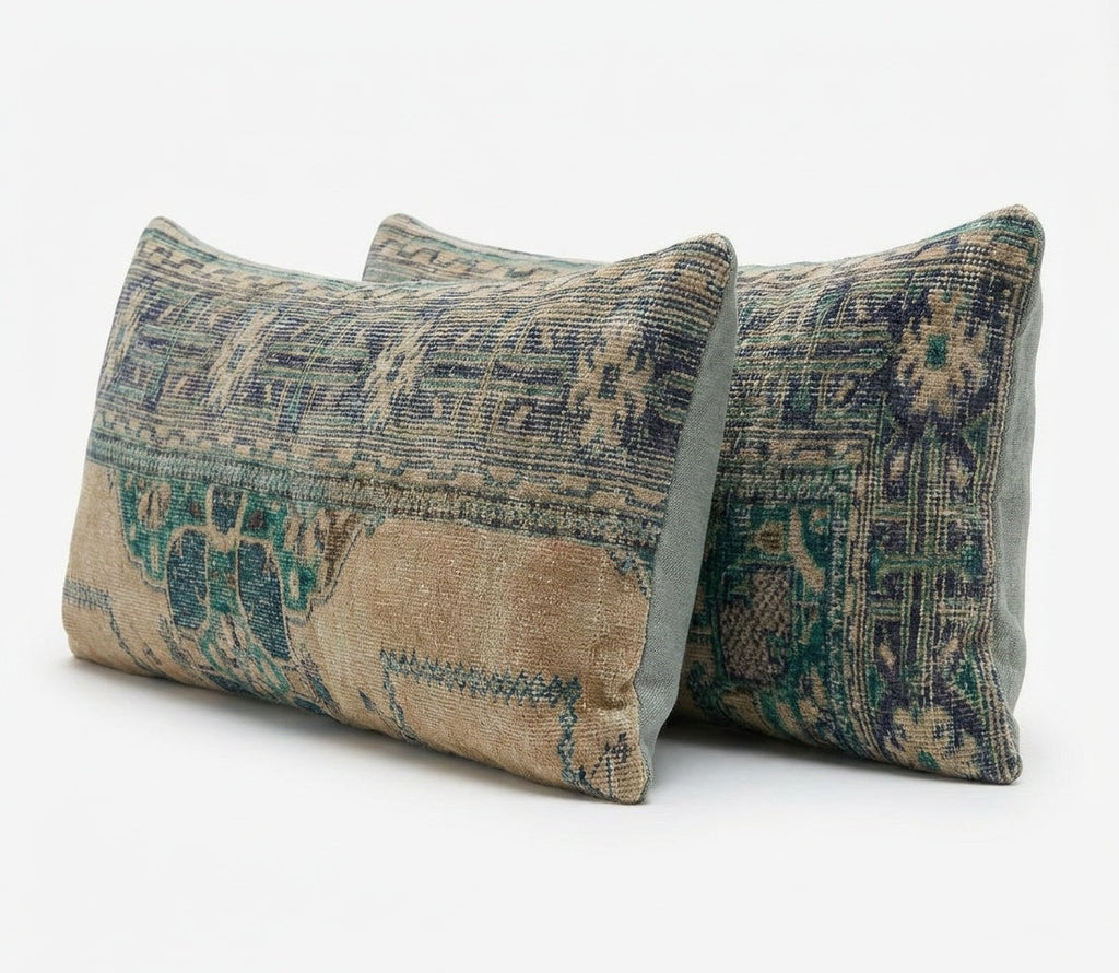Halı Kırlent Kılıfı 2'li Set 40 x 120 cm