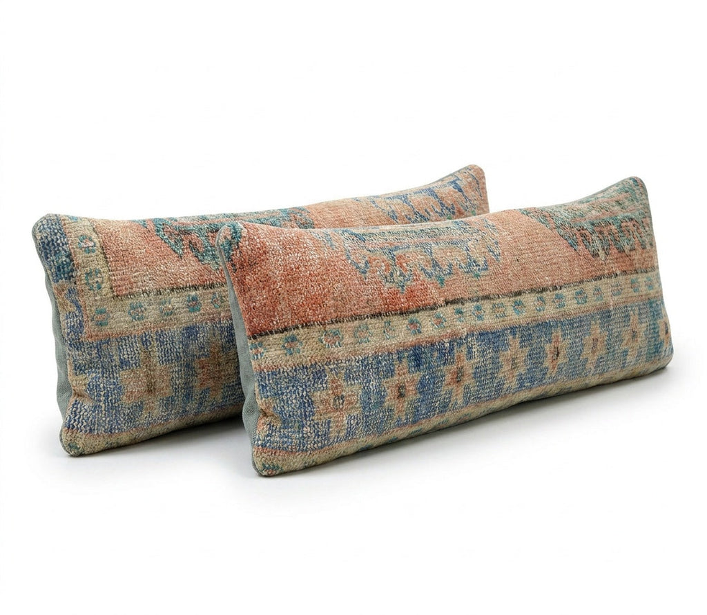 Halı Kırlent Kılıfı 2'li Set 40 x 120 cm