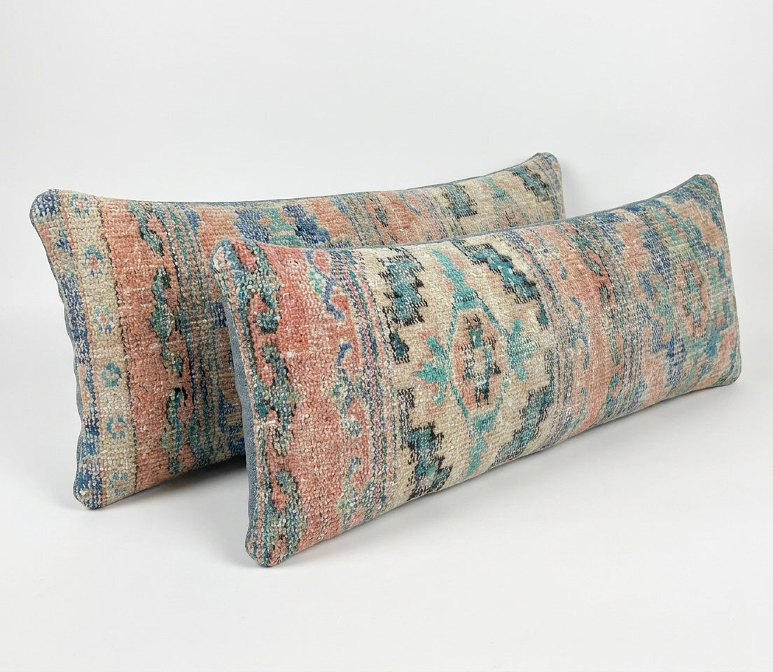 Halı Kırlent Kılıfı 2'li Set 35 x 122 cm
