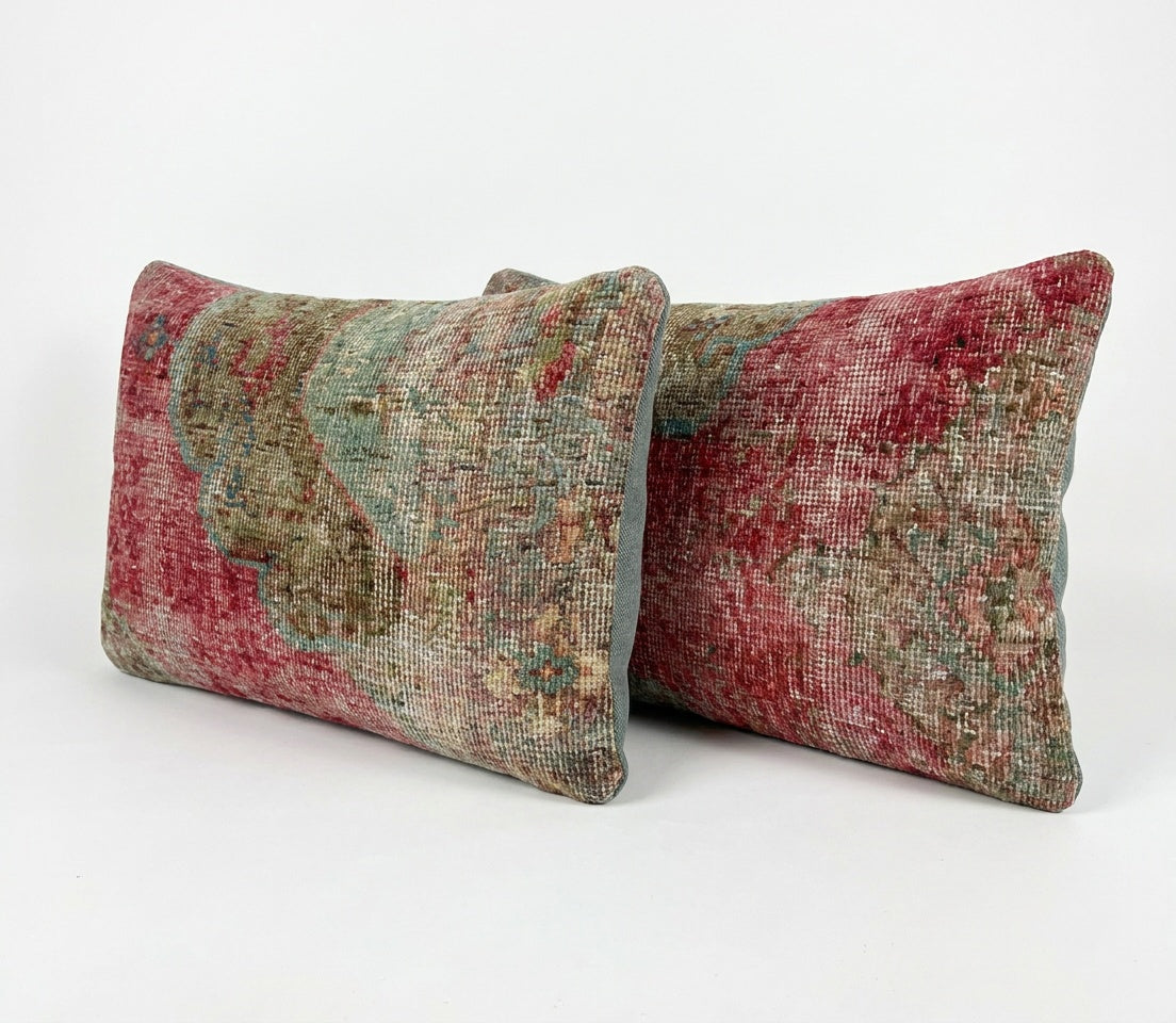 Halı Kırlent Kılıfı 2'li Set 40 x 60 cm