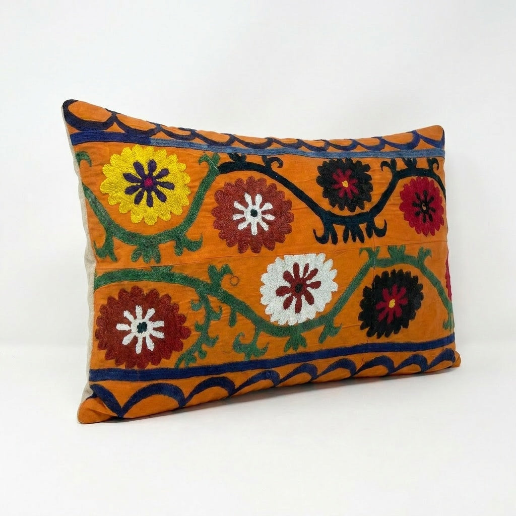 Özbek Suzani Kırlent Kılıfı 45 x 66 cm