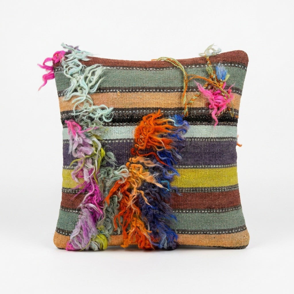 Türk Kilim Kırlent Kılıfı 50 x 50 cm