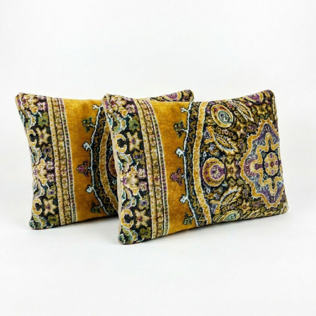 Özbek Kadife Kırlent Kılıfı 2'li Set 39 x 61 cm