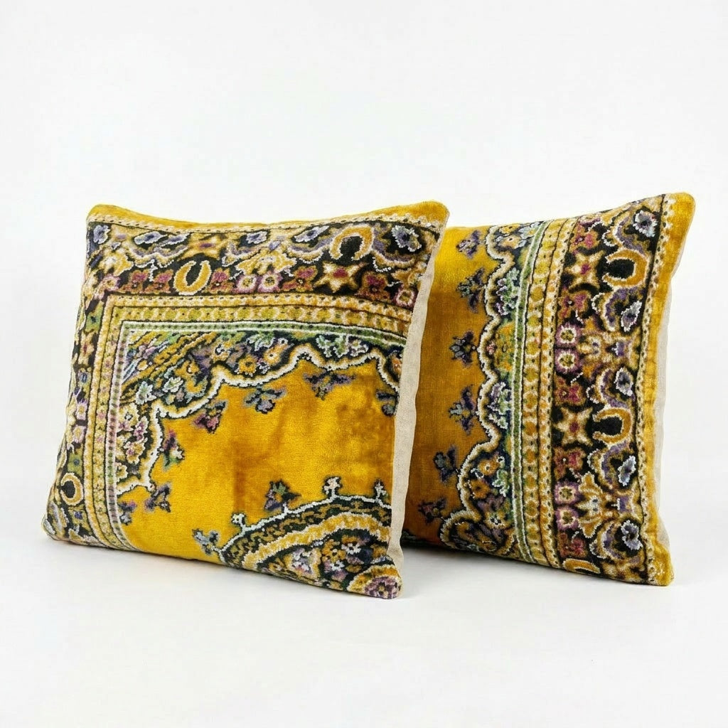 Özbek Kadife Kırlent Kılıfı 2'li Set 48 x 49 cm