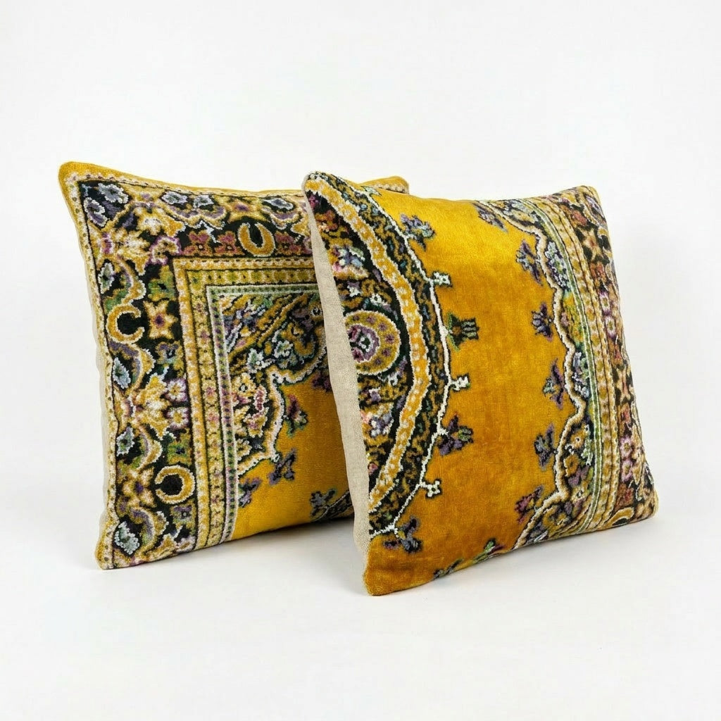 Özbek Kadife Kırlent Kılıfı 2'li Set 48 x 49 cm