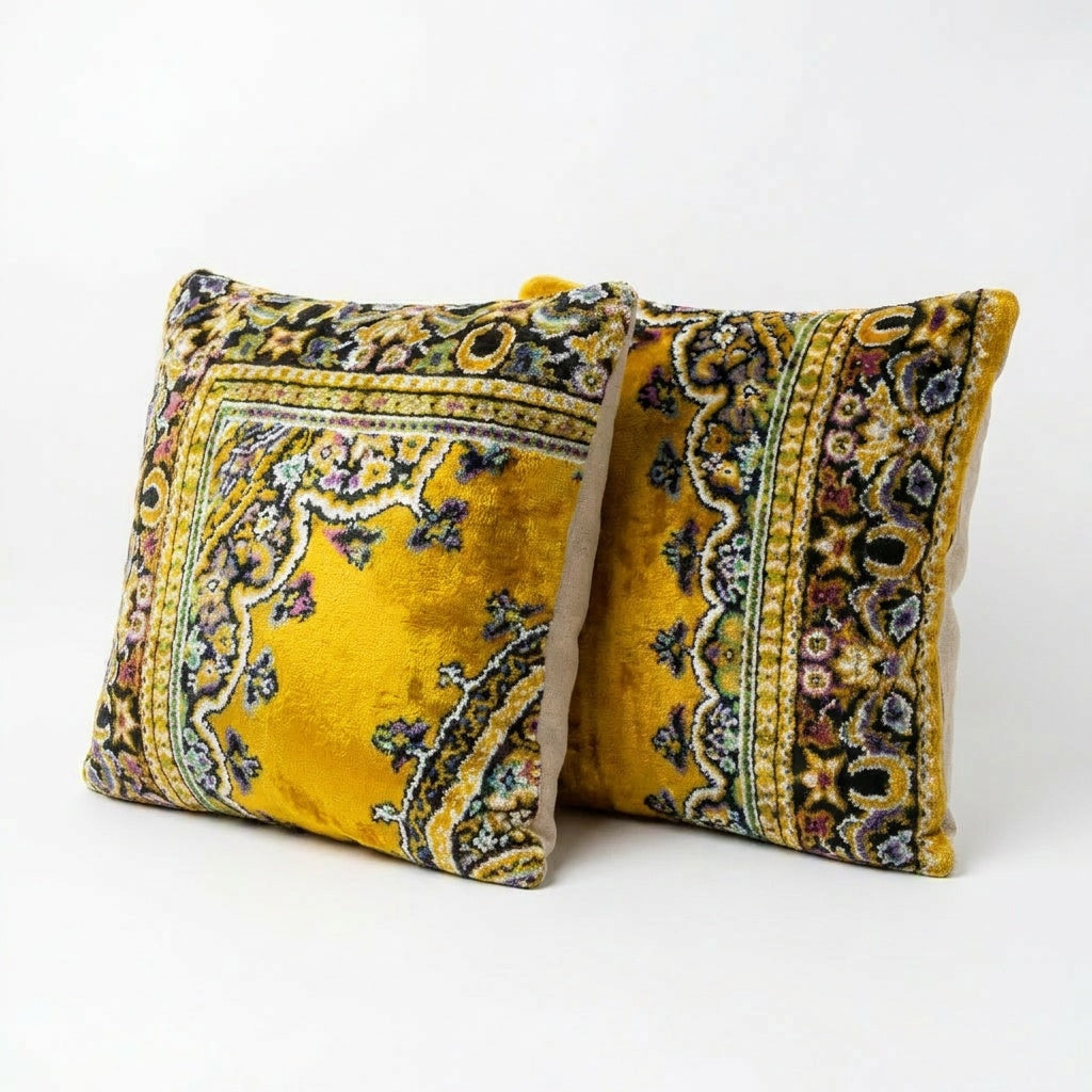 Özbek Kadife Kırlent Kılıfı 2'li Set 48 x 50 cm