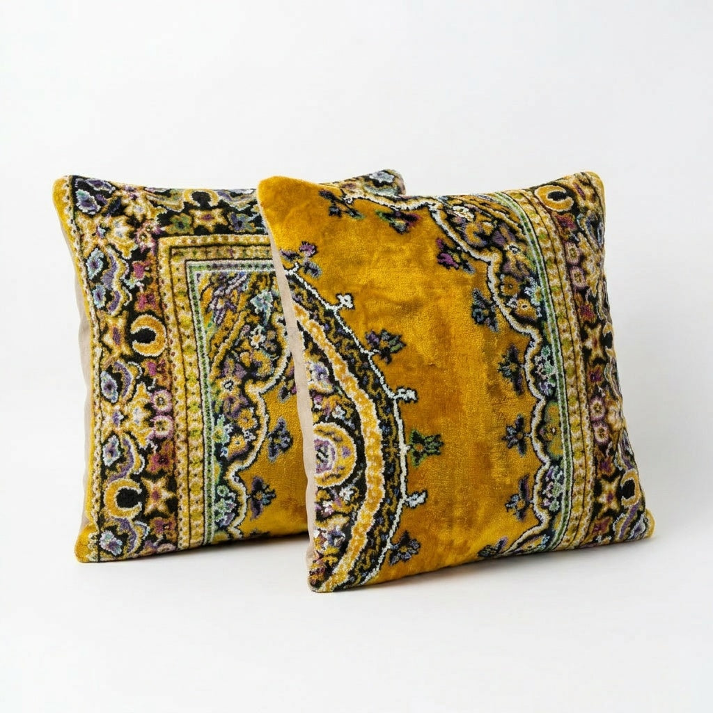 Özbek Kadife Kırlent Kılıfı 2'li Set 48 x 50 cm