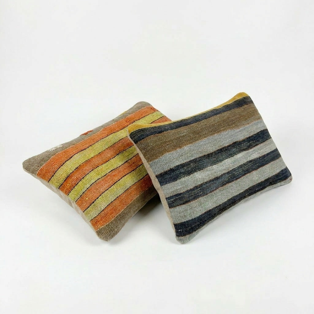 Türk Kilim Kırlent Kılıfı 2'li Set 40 x 60 cm