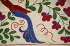 Kuş Desenli Suzani Yolluk 44 x 96 cm