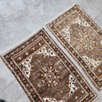 Vintage Türk Yastık Halı 2'li Set 53 x 90 cm