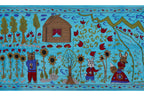 El İşlemesi Suzani Duvar Örtüsü 103 x 190 cm