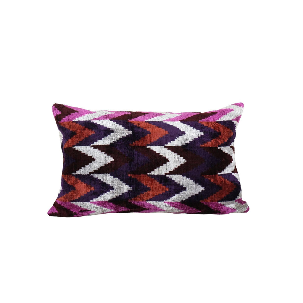 İpek Ikat Kadife Kırlent Kılıfı 40 x 60 cm