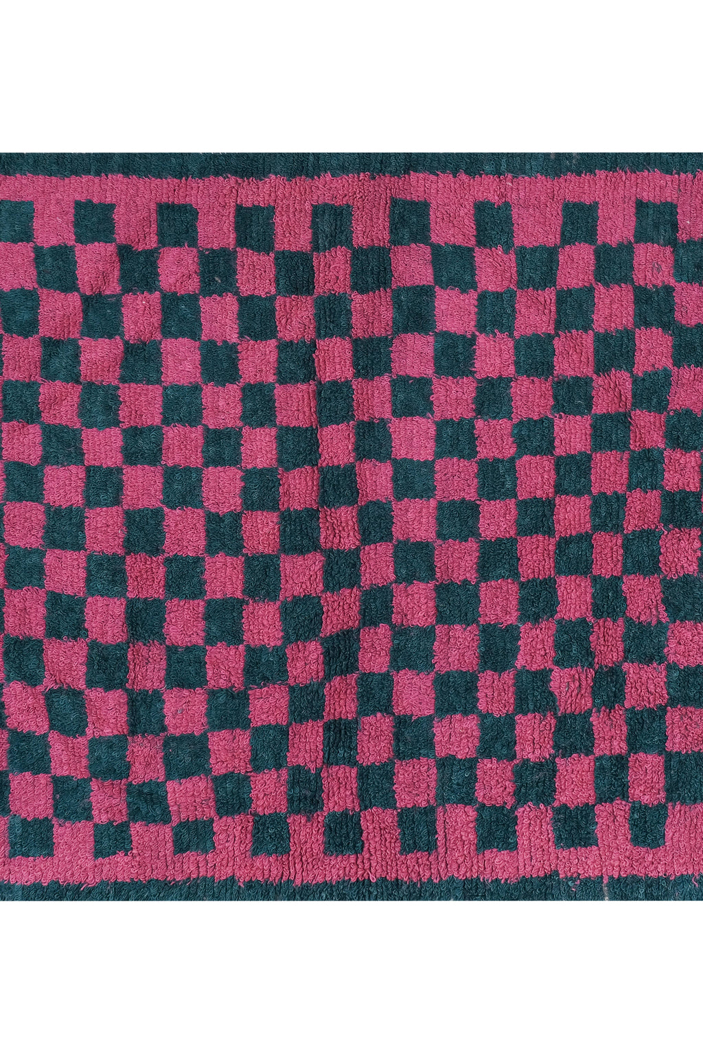 Vintage Türk Damalı Tulu Halı 144 x 190 cm