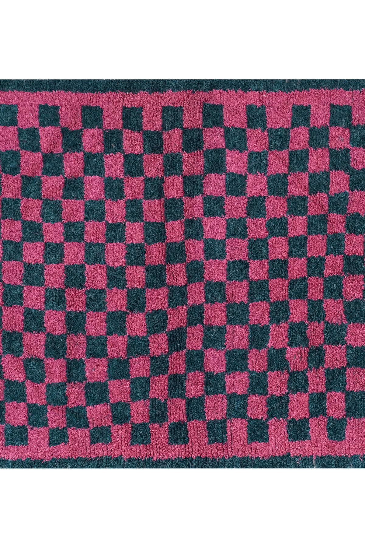 Vintage Türk Damalı Tulu Halı 144 x 190 cm