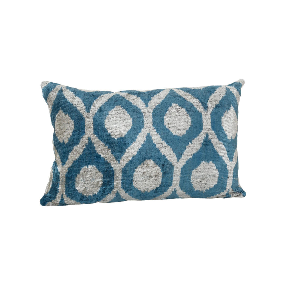 İpek Ikat Kadife Kırlent Kılıfı 2'li Set 40 x 60 cm