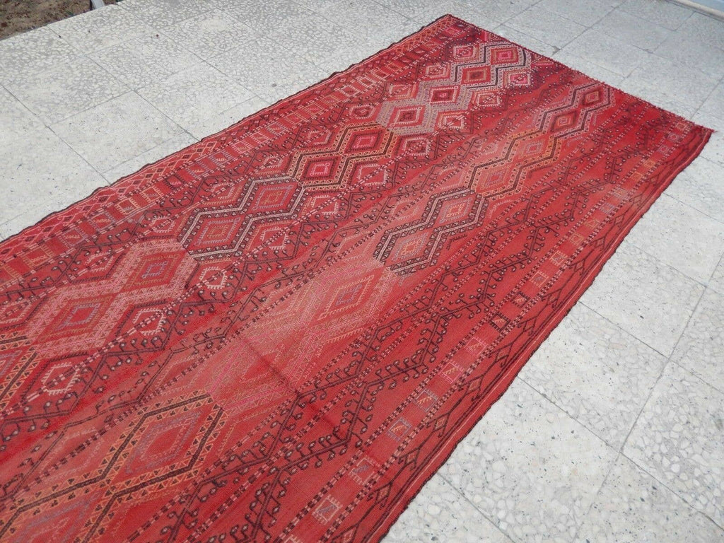 Vintage Konya Kilim Yolluk 116 x 353 cm