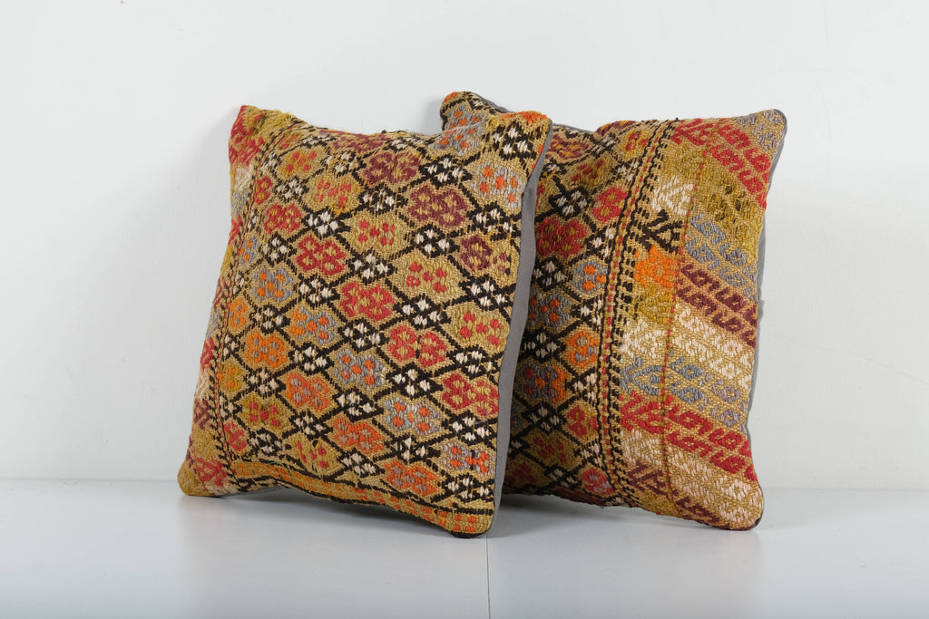Kilim Kırlent Kılıfı 2'li Set 40 x 40 cm