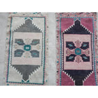 Vintage Uşak Yastık Halı 2'li Set 49 x 89 cm