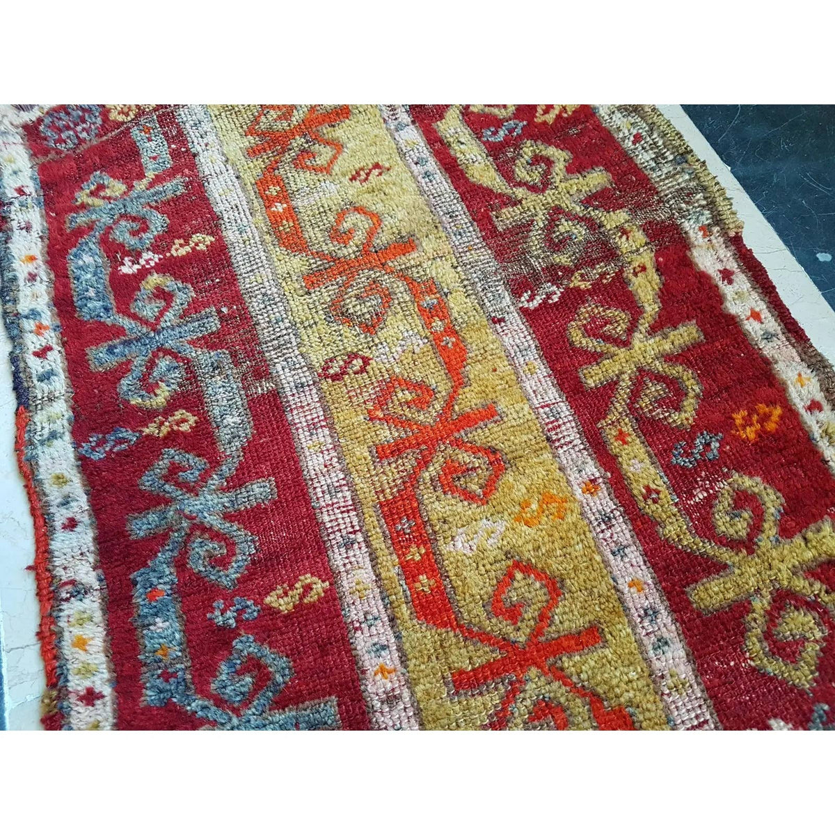 Vintage Uşak Yastık Halı 57 x 98 cm