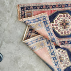 Vintage Uşak Yastık Halı 2'li Set 57 x 100 cm