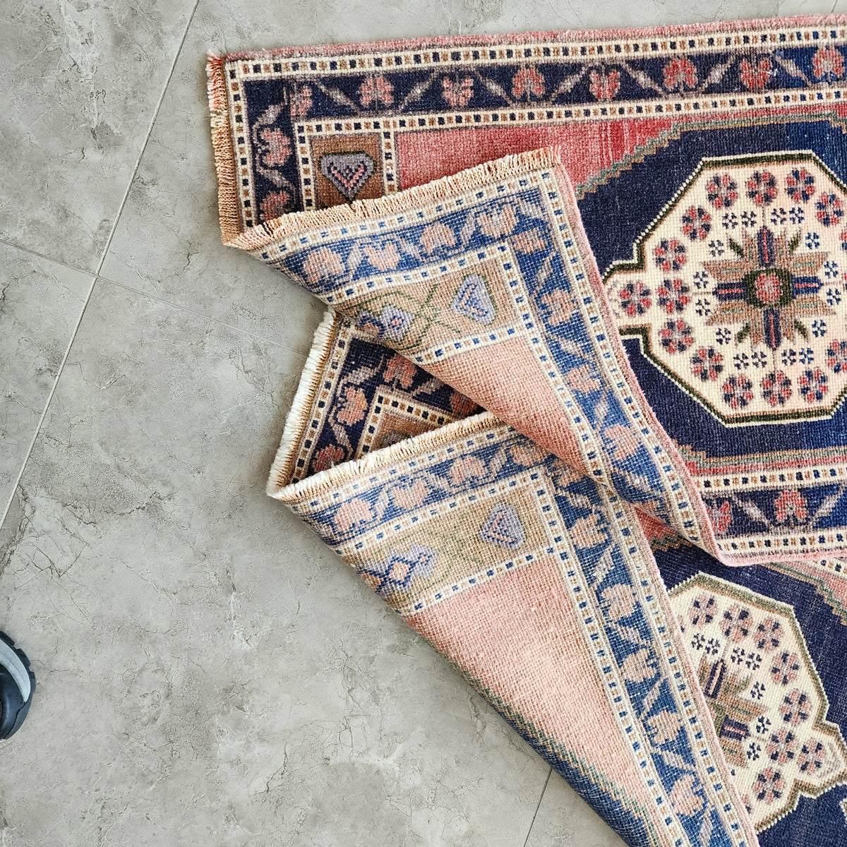 Vintage Uşak Yastık Halı 2'li Set 57 x 100 cm