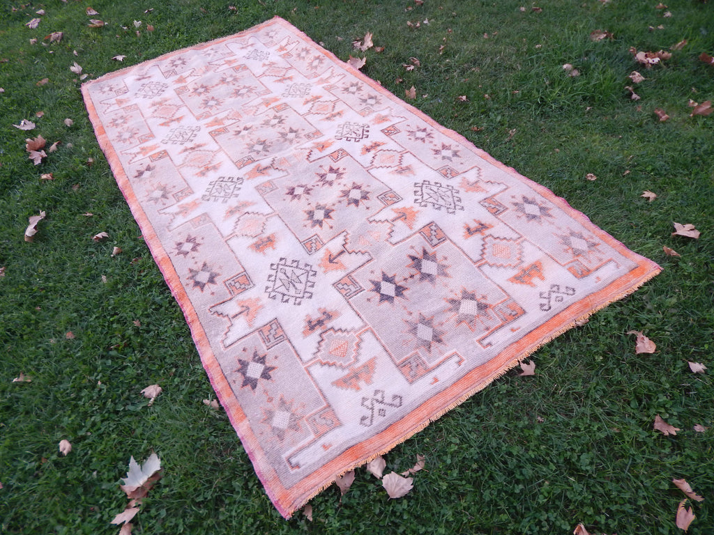 Vintage Uşak Halı 128 x 258 cm