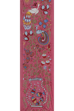 Tavus Kuşu Desenli Suzani Yolluk 54 x 190 cm