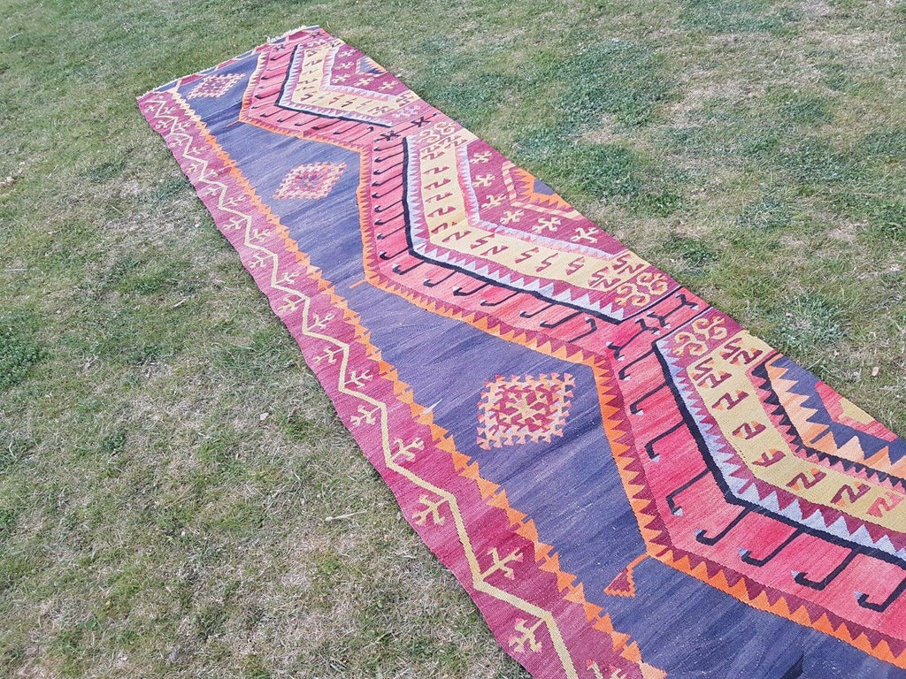 Vintage Kilim Yolluk 83 x 337 cm