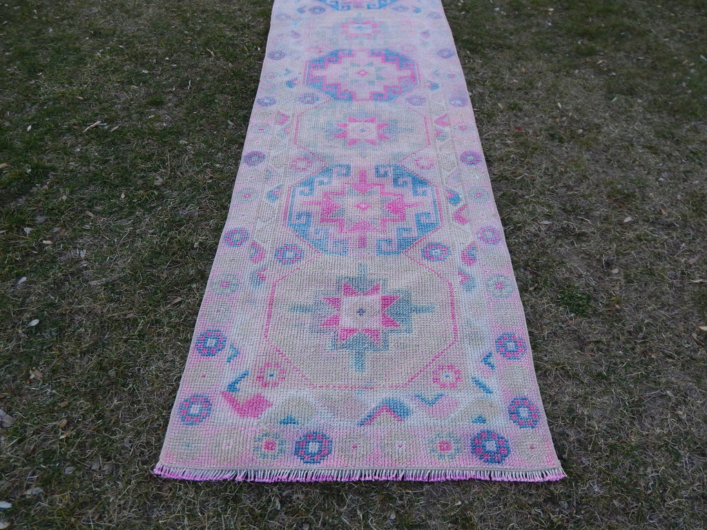 Vintage Herki Halı Yolluk 80 x 363 cm