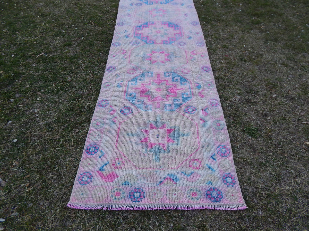 Vintage Herki Halı Yolluk 80 x 363 cm