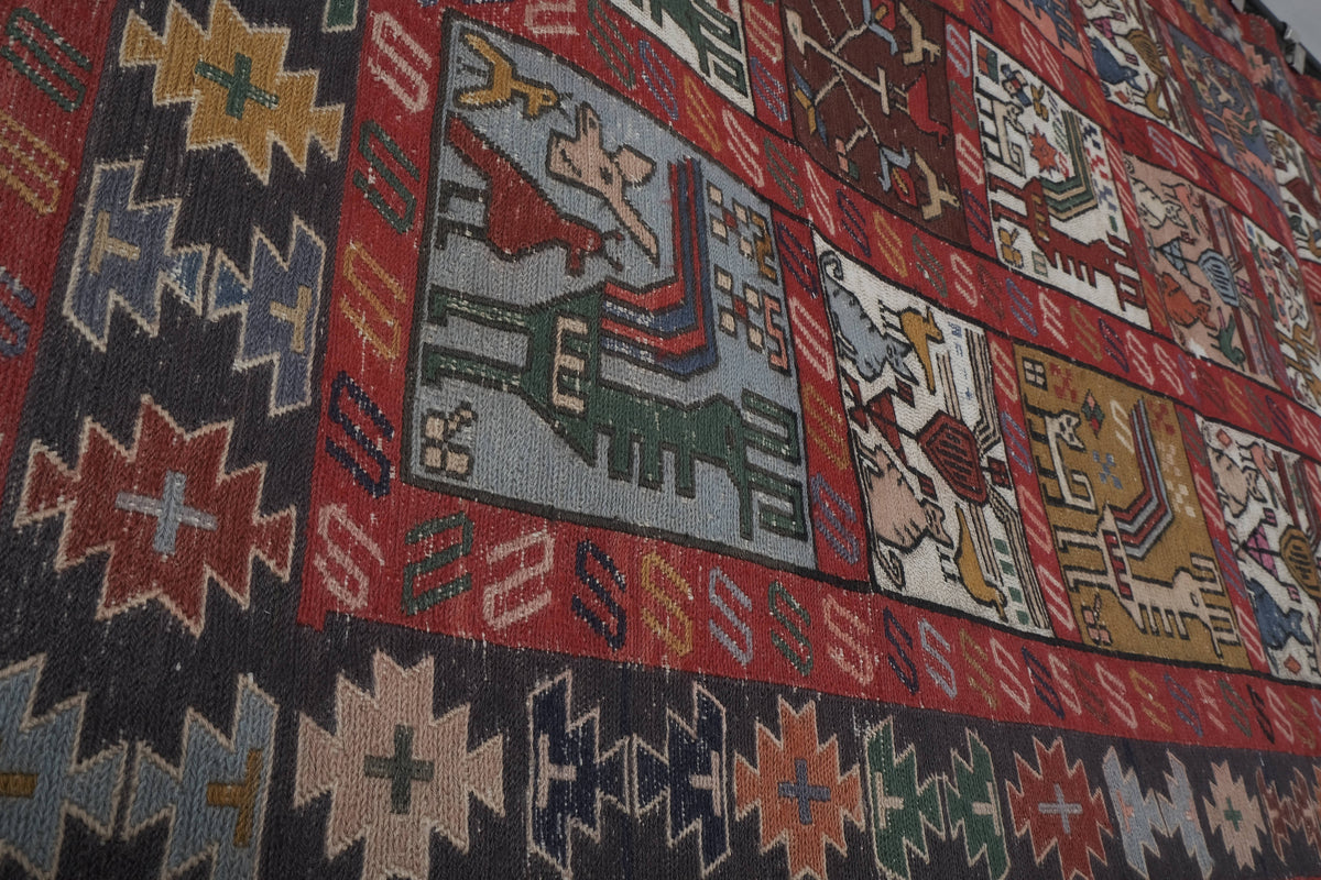 Vintage Türk Sumak Halı 120 x 185 cm