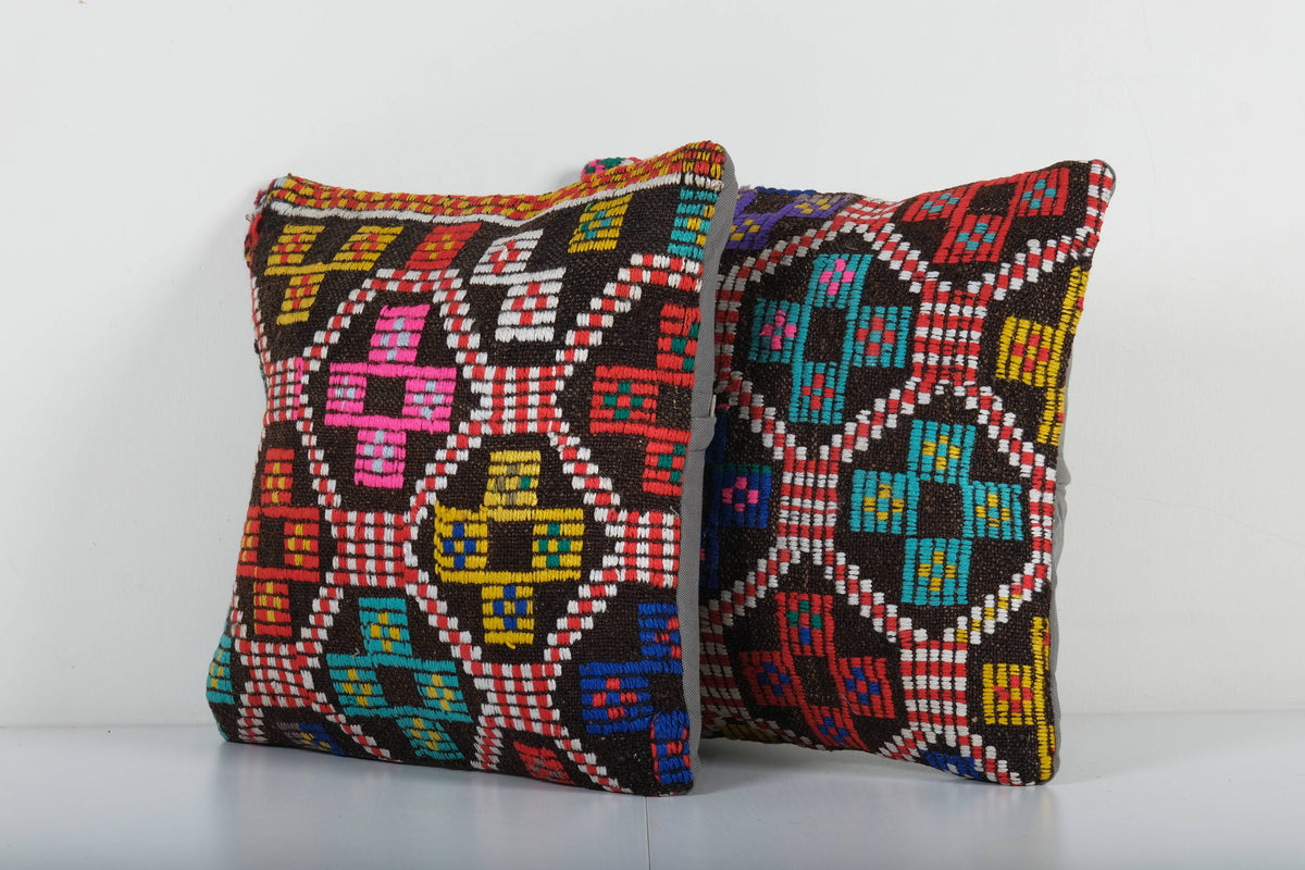Kilim Kırlent Kılıfı 2'li Set 40 x 40 cm