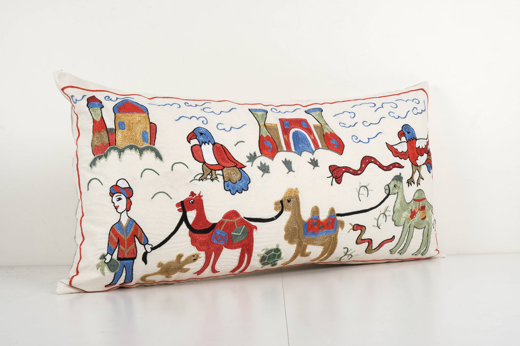 Suzani Kırlent Kılıfı 45 x 90 cm