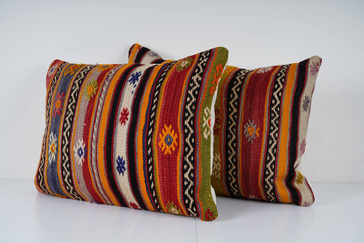 Kilim Kırlent Kılıfı 2'li Set 45 x 60 cm
