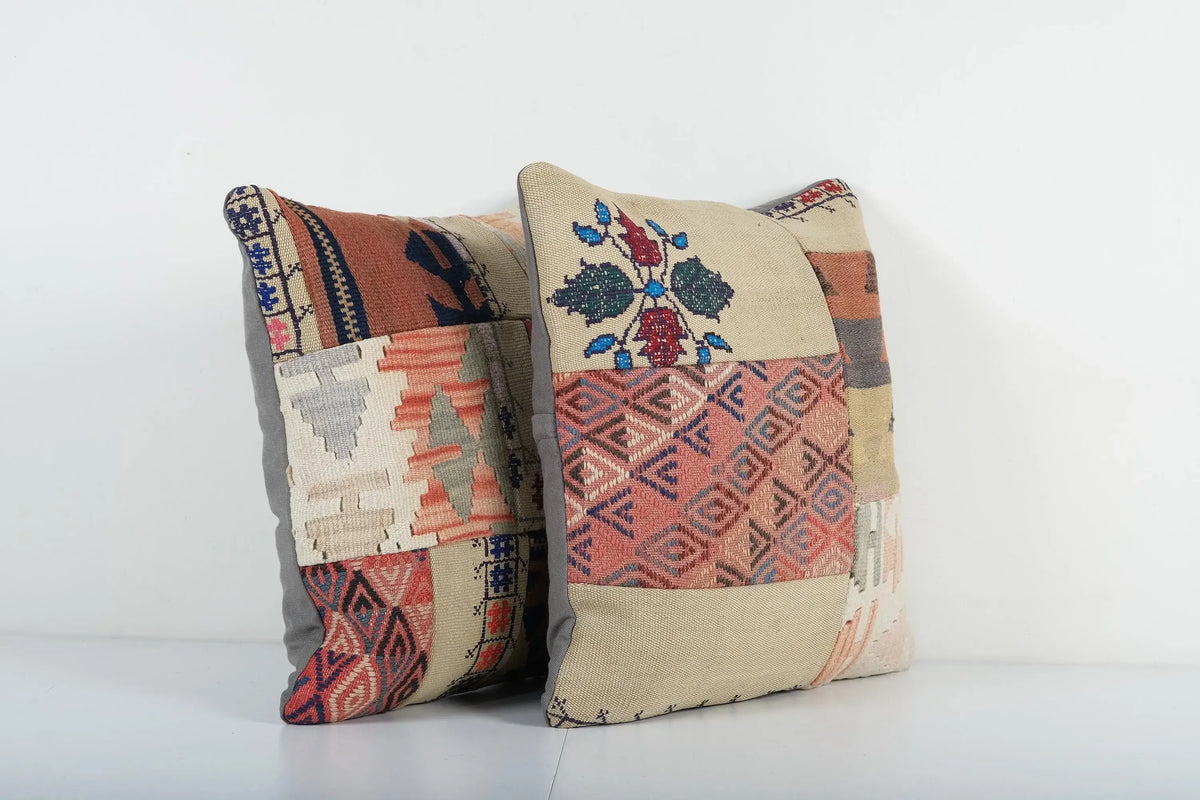 Halı Kırlent Kılıfı 2'li Set 50 x 50 cm