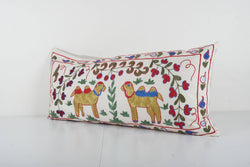 Deve Desenli Suzani Kırlent Kılıfı 45 x 95 cm