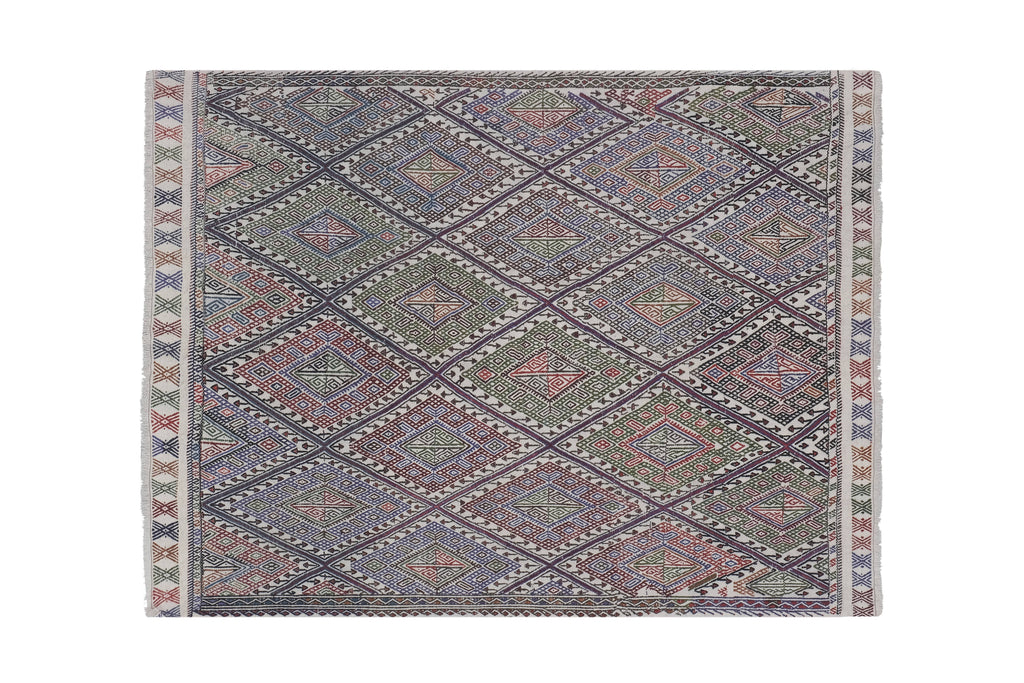 Vintage Türk Cicim Halı 151 x 195 cm