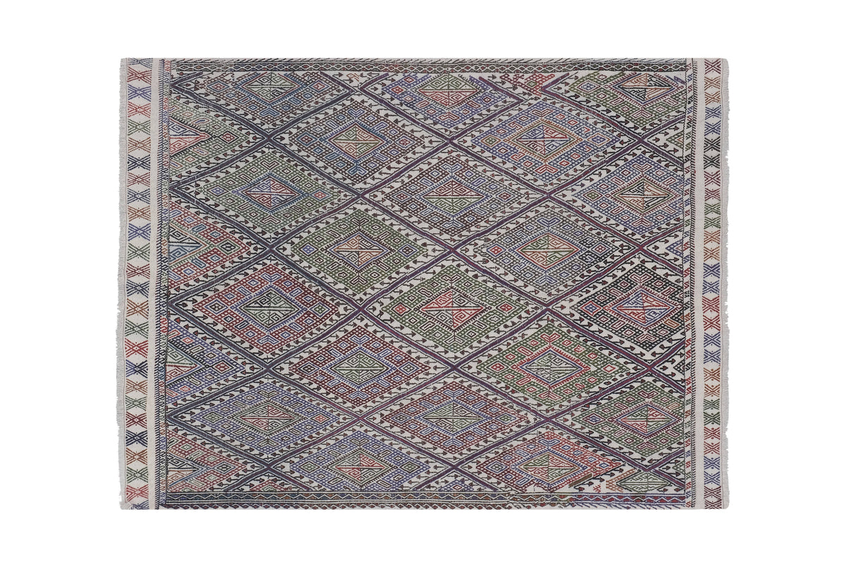 Vintage Türk Cicim Halı 151 x 195 cm