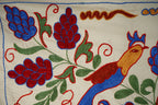Kuş Desenli Suzani Duvar Örtüsü 44 x 96 cm