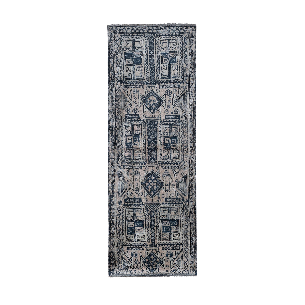 Vintage Herki Halı Yolluk 110 x 318 cm
