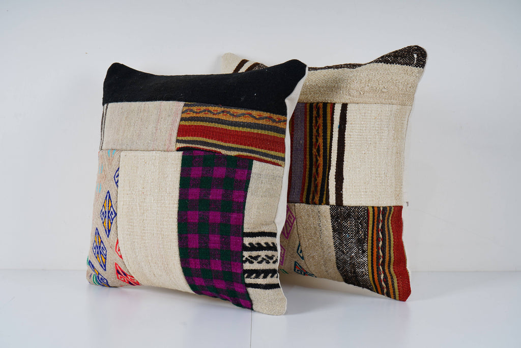Patchwork Kırlent Kılıfı 50 x 50 cm