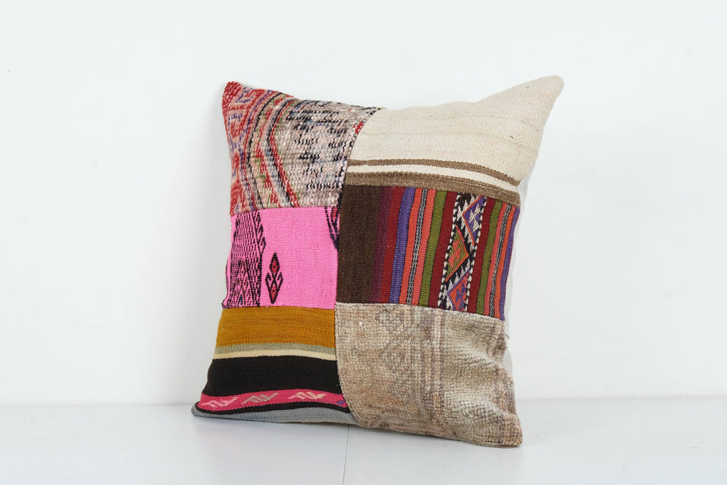Patchwork Kırlent Kılıfı 50 x 50 cm