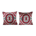 İpek Ikat Kadife Kırlent Kılıfı 2'li Set 60 x 60 cm