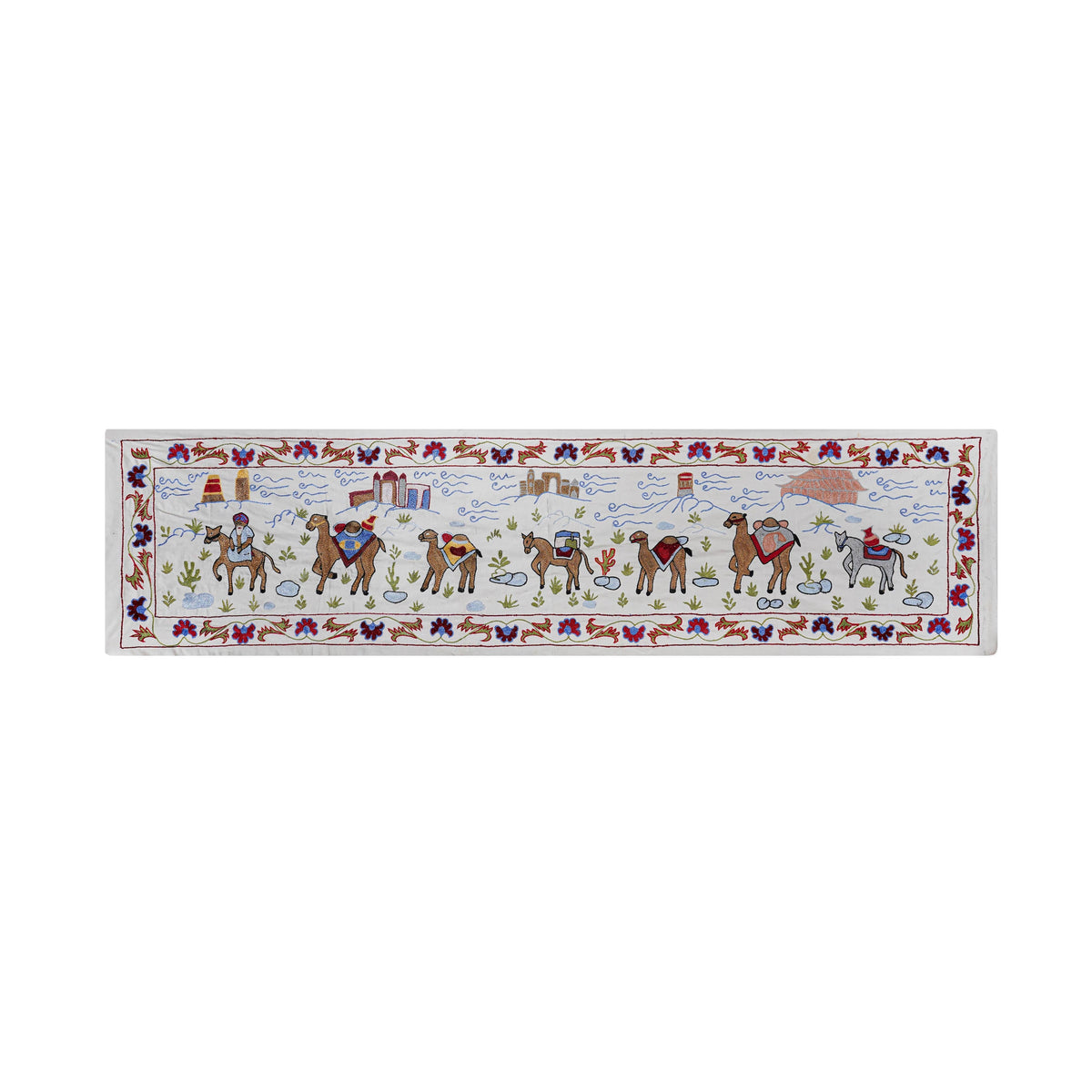 El İşlemesi Suzani Yolluk 51 x 190 cm