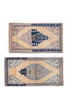 Vintage Türk Yastık Halı 2'li Set 50 x 100 cm