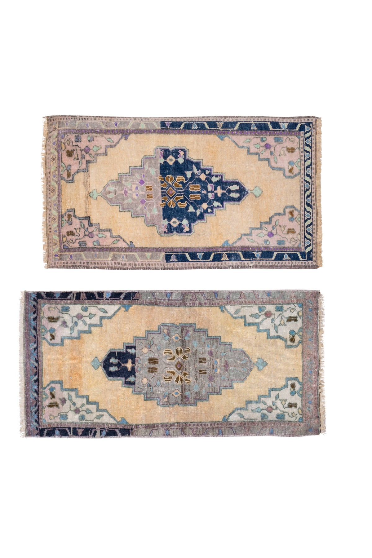 Vintage Türk Yastık Halı 2'li Set 50 x 100 cm